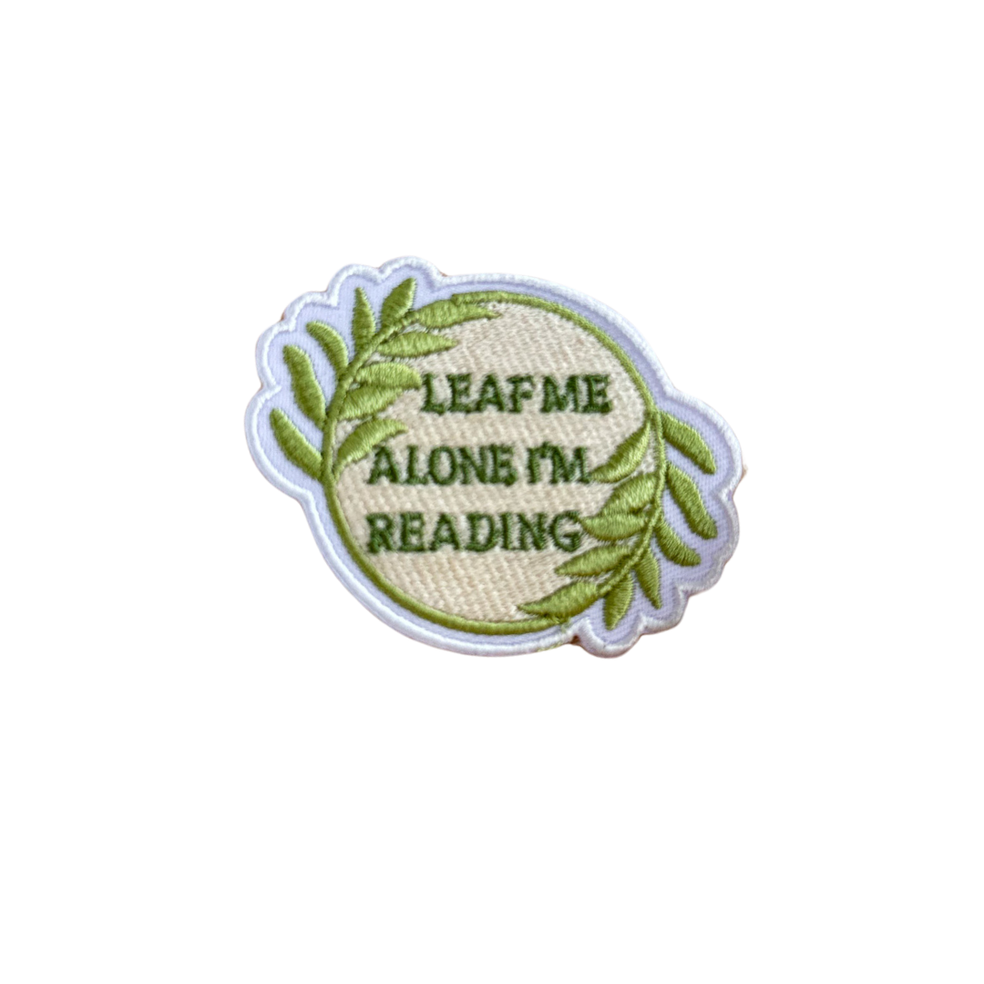 Patch "Leaf me alone I´m reading"